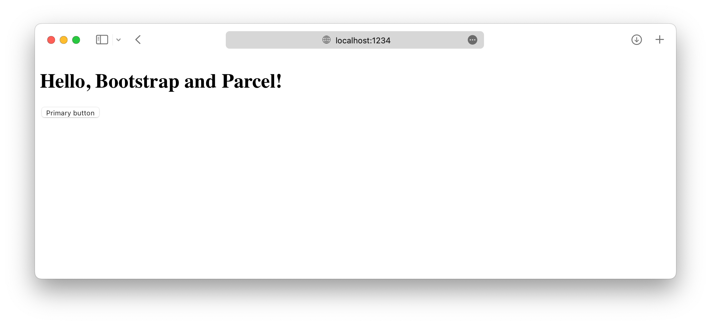 Parcel 开发服务器正在运行