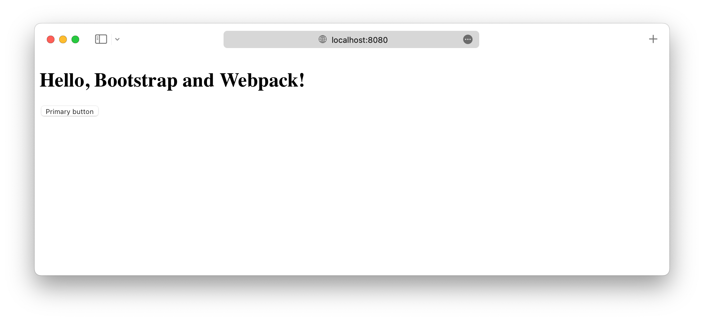 Webpack 开发服务器正在运行